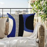 Ceca Abstract Reversible Indoor/Outdoor Square Pillow