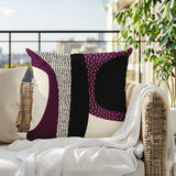Ceca Abstract Reversible Indoor/Outdoor Square Pillow