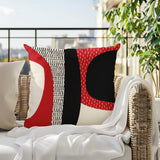 Ceca Abstract Reversible Indoor/Outdoor Square Pillow