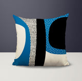 Ceca Abstract Reversible Indoor/Outdoor Square Pillow