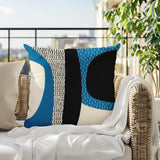 Ceca Abstract Reversible Indoor/Outdoor Square Pillow