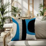 Ceca Abstract Reversible Indoor/Outdoor Square Pillow