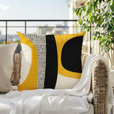 Ceca Abstract Reversible Indoor/Outdoor Square Pillow