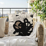 Cena Abstract Reversible Indoor/Outdoor Square Pillow