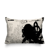 Cena Abstract Reversible Indoor/Outdoor Rectangle Pillow