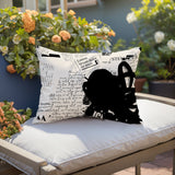 Cena Abstract Reversible Indoor/Outdoor Rectangle Pillow