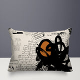Cena Abstract Reversible Indoor/Outdoor Rectangle Pillow