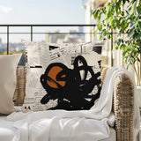 Cena Abstract Reversible Indoor/Outdoor Square Pillow