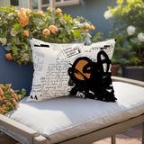 Cena Abstract Reversible Indoor/Outdoor Rectangle Pillow