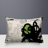 Cena Abstract Reversible Indoor/Outdoor Rectangle Pillow
