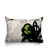 Cena Abstract Reversible Indoor/Outdoor Rectangle Pillow