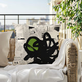 Cena Abstract Reversible Indoor/Outdoor Square Pillow