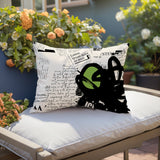 Cena Abstract Reversible Indoor/Outdoor Rectangle Pillow