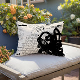 Cena Abstract Reversible Indoor/Outdoor Rectangle Pillow