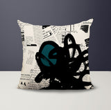 Cena Abstract Reversible Indoor/Outdoor Square Pillow