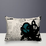 Cena Abstract Reversible Indoor/Outdoor Rectangle Pillow
