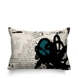 Cena Abstract Reversible Indoor/Outdoor Rectangle Pillow
