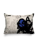 Cena Abstract Reversible Indoor/Outdoor Rectangle Pillow