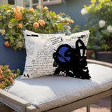 Cena Abstract Reversible Indoor/Outdoor Rectangle Pillow