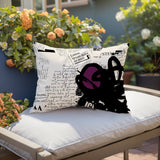 Cena Abstract Reversible Indoor/Outdoor Rectangle Pillow