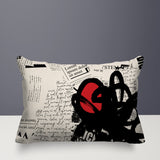 Cena Abstract Reversible Indoor/Outdoor Rectangle Pillow