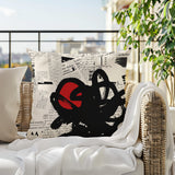 Cena Abstract Reversible Indoor/Outdoor Square Pillow