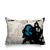 Cena Abstract Reversible Indoor/Outdoor Rectangle Pillow