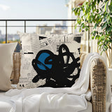 Cena Abstract Reversible Indoor/Outdoor Square Pillow