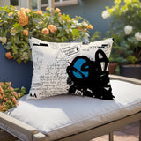 Cena Abstract Reversible Indoor/Outdoor Rectangle Pillow
