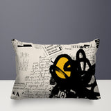 Cena Abstract Reversible Indoor/Outdoor Rectangle Pillow