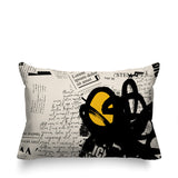 Cena Abstract Reversible Indoor/Outdoor Rectangle Pillow