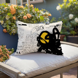 Cena Abstract Reversible Indoor/Outdoor Rectangle Pillow