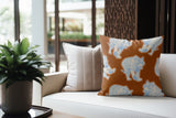 Dama Tiger Faux Suede Square Indoor Pillow in Lavender Latte - Size 20x20