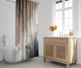 Cha Cha Waves Abstract and Ombre Shower Curtain