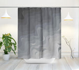 Cha Cha Waves Abstract and Ombre Shower Curtain