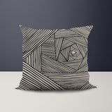 Chantalle Geometric Reversible Indoor/Outdoor Square Pillow Cover