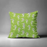 Barnon Seahorse Square Indoor/Outdoor Throw Pillow