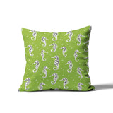 Barnon Seahorse Square Indoor/Outdoor Throw Pillow