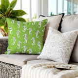Barnon Seahorse Square Indoor/Outdoor Throw Pillow