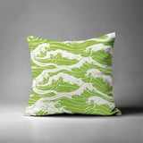 Copley Ocean Waves Square Indoor/Outdoor Throw Pillow