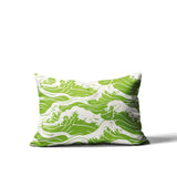 Copley Ocean Waves Lumbar Indoor/Outdoor Throw Pillow