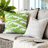 Copley Ocean Waves Square Indoor/Outdoor Throw Pillow