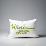 Davey Wine Lumbar Indoor/Outdoor Throw Pillow
