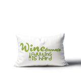 Davey Wine Lumbar Indoor/Outdoor Throw Pillow