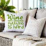 Davey Textual Reversible Indoor/Outdoor Square Pillow
