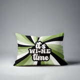 Downton It's Wine Lumbar Indoor/Outdoor Throw Pillow