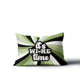 Downton It's Wine Lumbar Indoor/Outdoor Throw Pillow