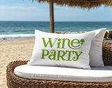 Fairfield Wine Party Lumbar Indoor/Outdoor Throw Pillow