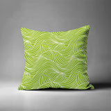 Foxlane Ocean Waves Square Indoor/Outdoor Throw Pillow