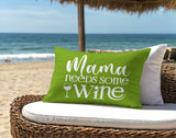 Fulham Mama Needs Lumbar Indoor/Outdoor Throw Pillow